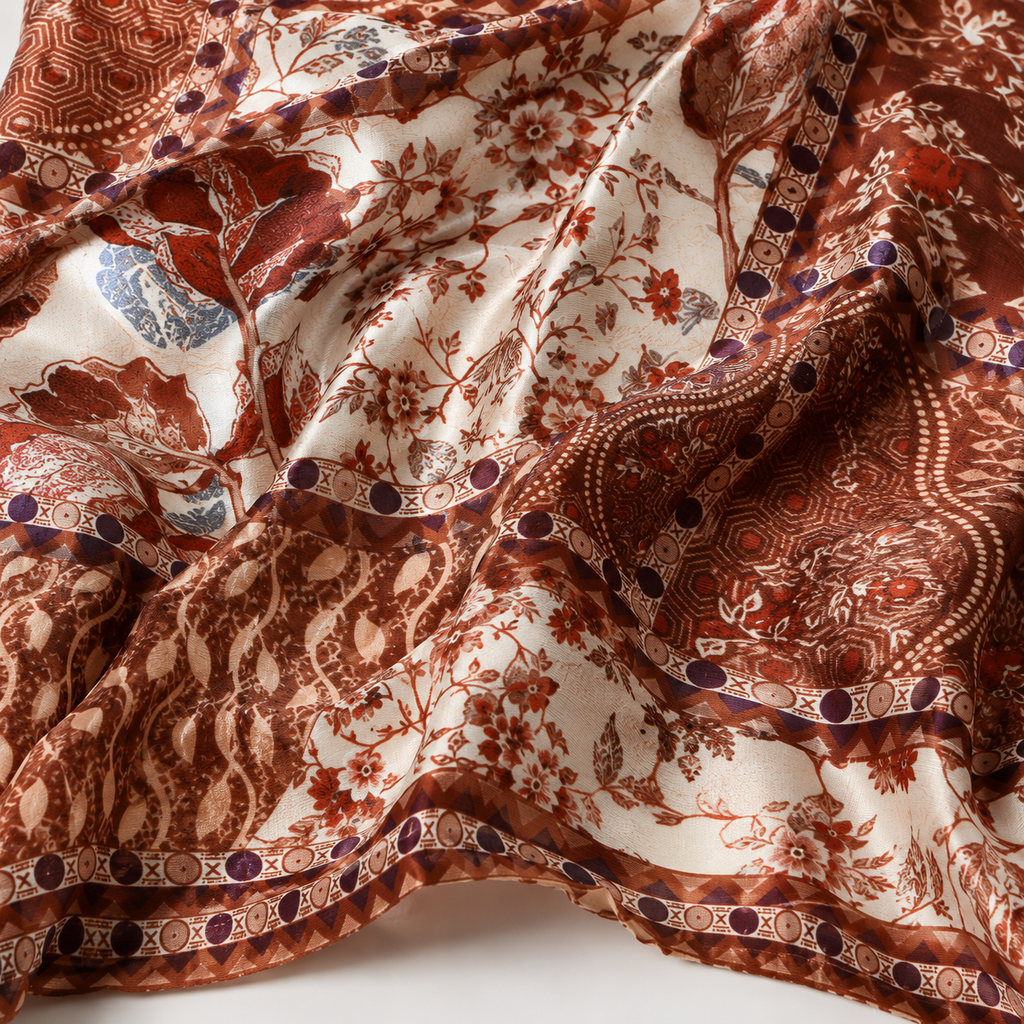 Women’s Printed Scarf, Soft Lightweight Multi-Use Head and Neck Scarf, 160 × 46 cm, Assorted Colors