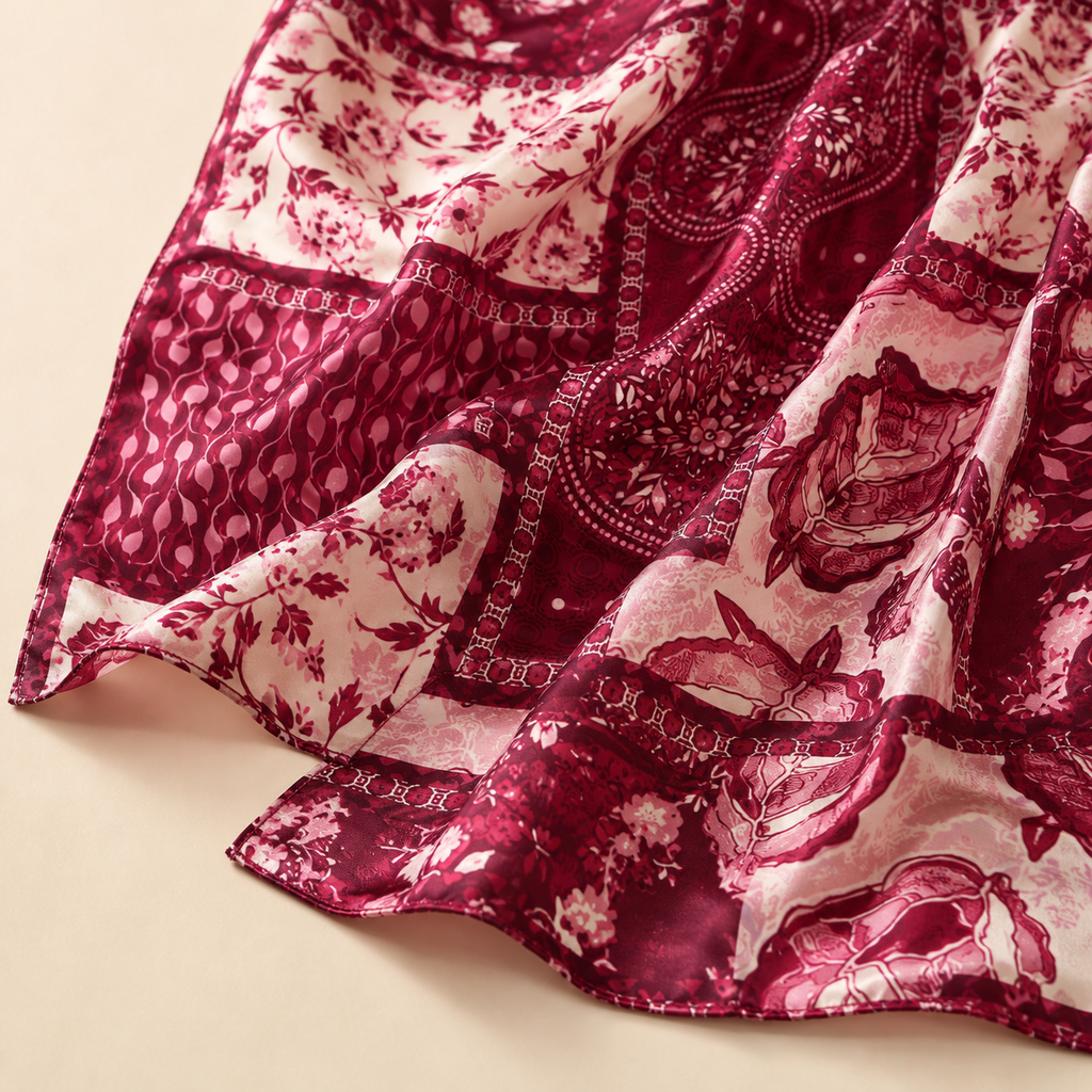 Women’s Printed Scarf, Soft Lightweight Multi-Use Head and Neck Scarf, 160 × 46 cm, Assorted Colors