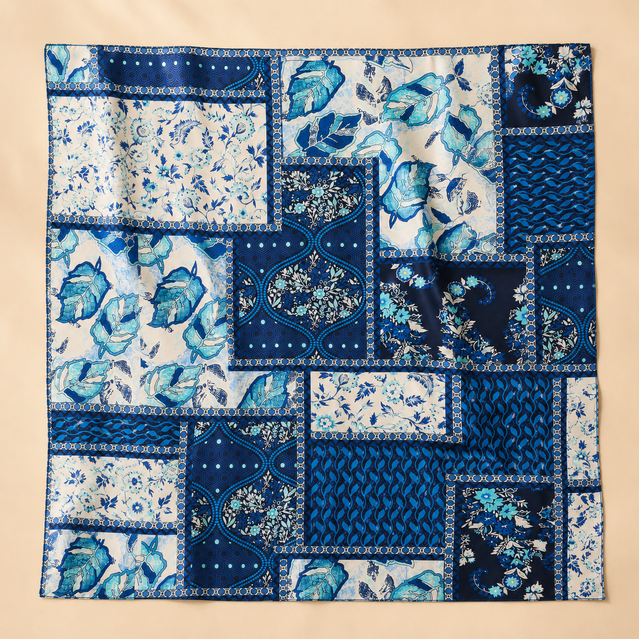 Women’s Printed Scarf, Soft Lightweight Multi-Use Head and Neck Scarf, 160 × 46 cm, Assorted Colors