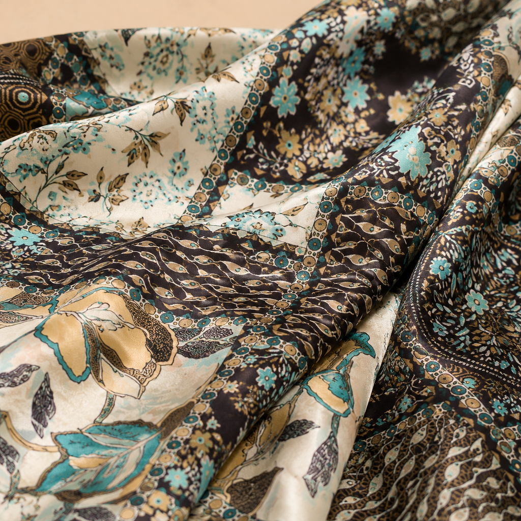 Women’s Printed Scarf, Soft Lightweight Multi-Use Head and Neck Scarf, 160 × 46 cm, Assorted Colors