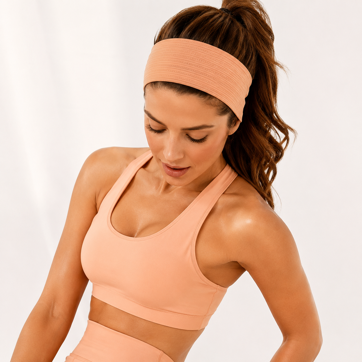 Women’s Soft Ribbed Elastic Headband, Stretchy Hair Band for Sports, Yoga, Makeup and Daily Wear