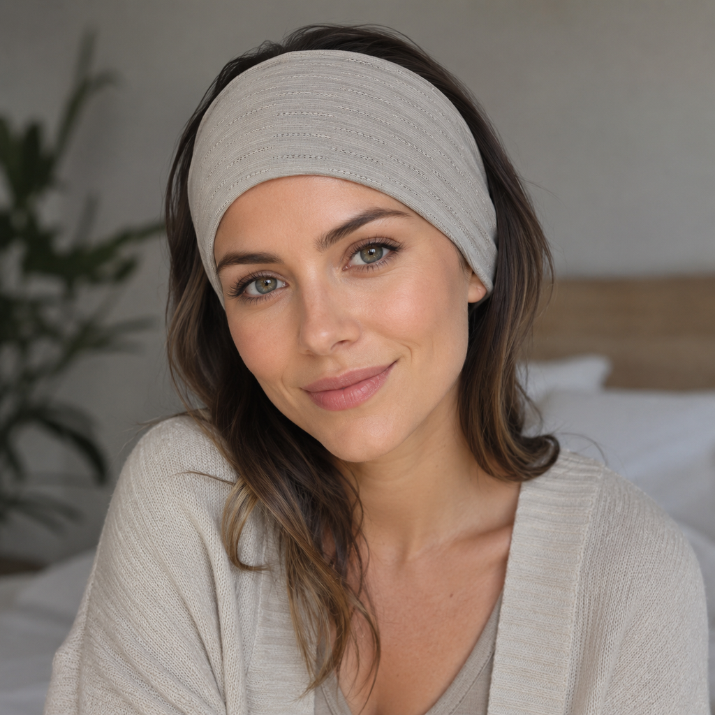 Women’s Soft Ribbed Elastic Headband, Stretchy Hair Band for Sports, Yoga, Makeup and Daily Wear