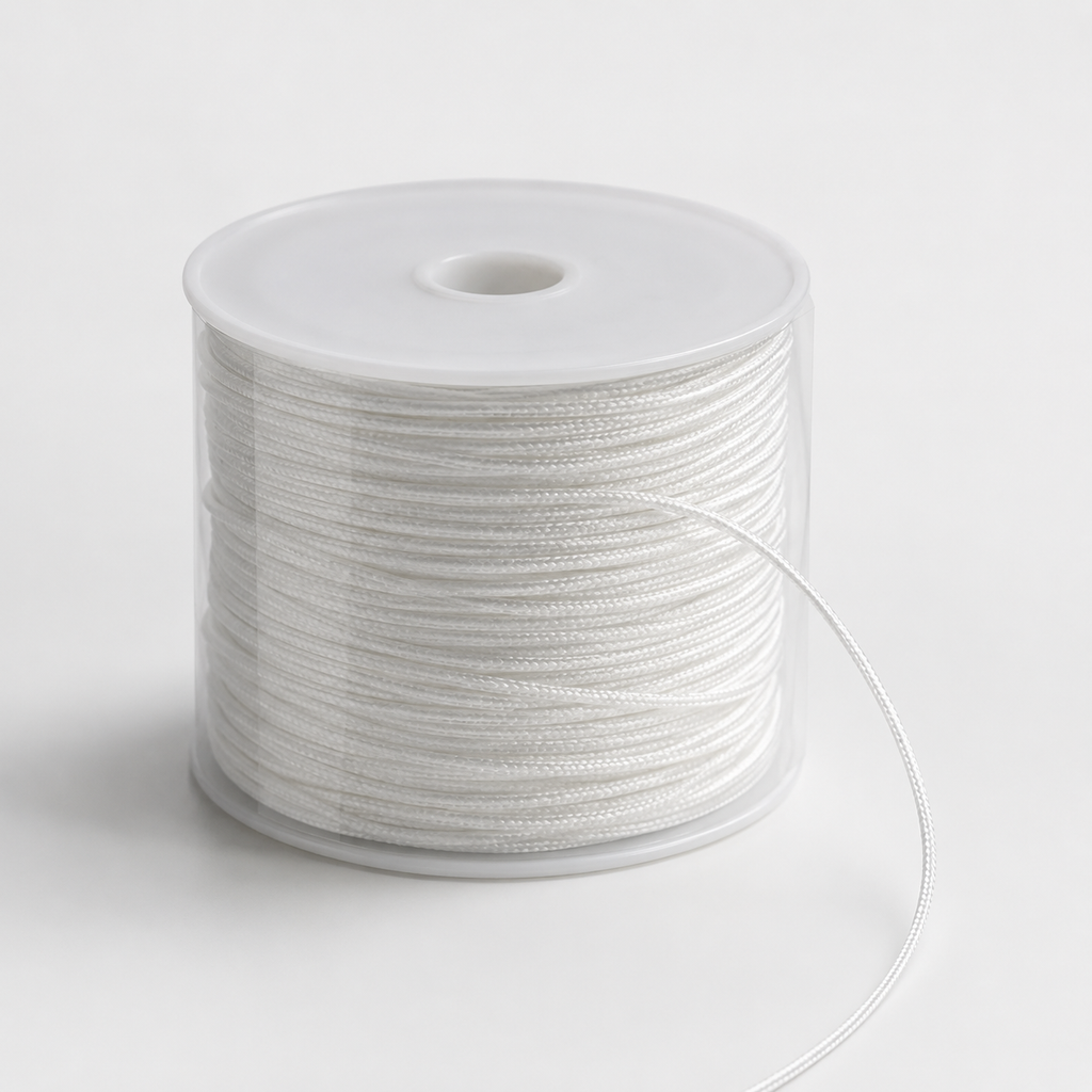 Nylon Thread Spool 0.5mm x 50m for Beading, Bracelets, Jewelry Making and DIY Crafts
