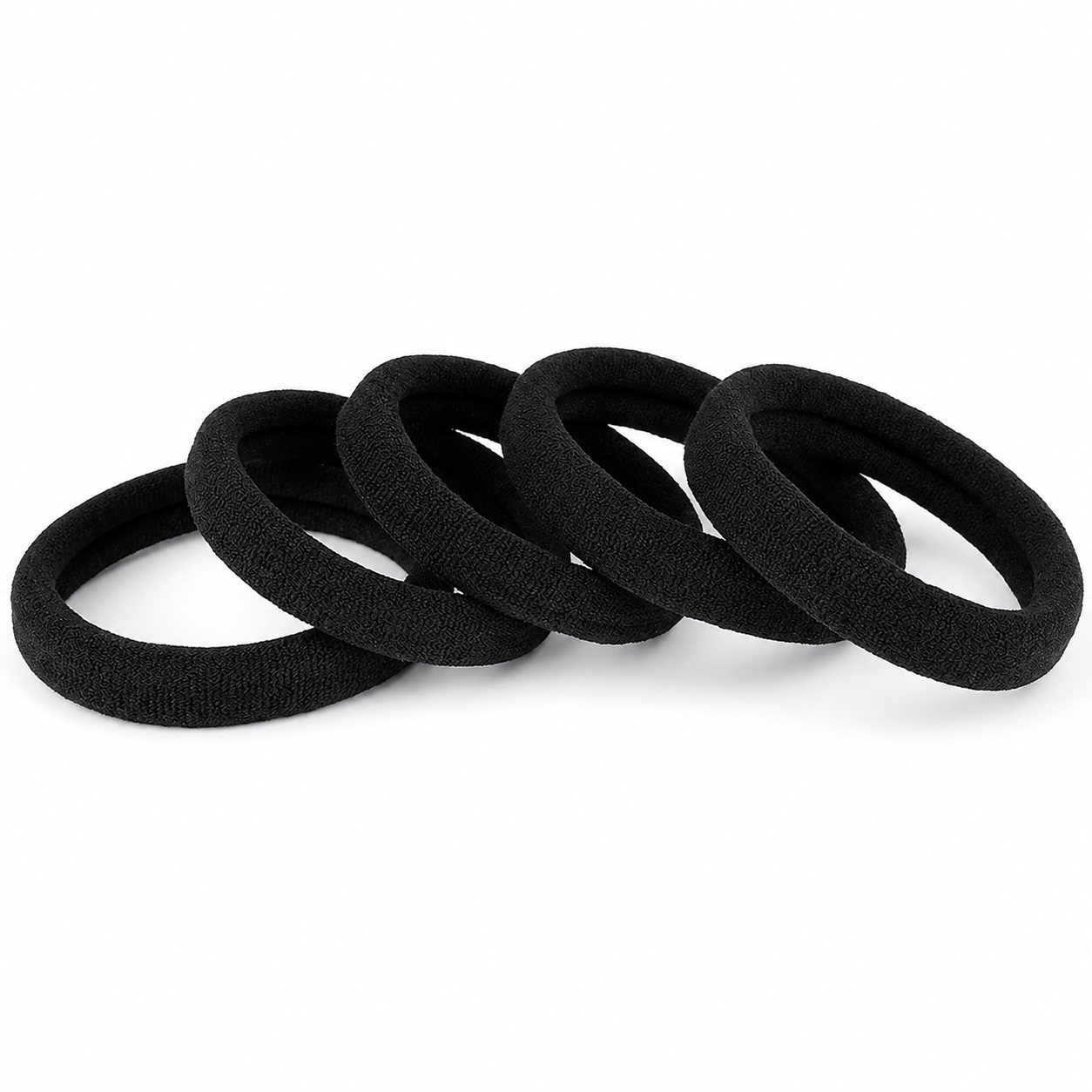 Seamless thick cotton elastic ponytail holders for women by 7AGAT, gentle on hair and designed for secure, no-damage ponytails.