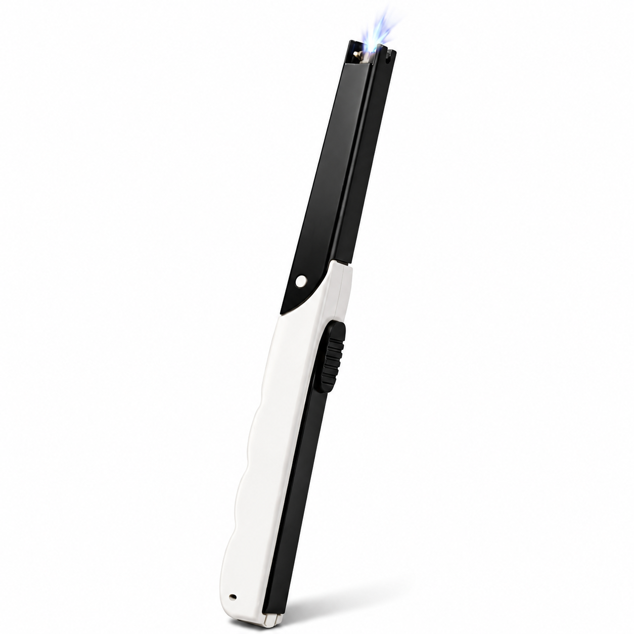 Long Handle Gas Stove Spark Lighter, Manual Piezo Igniter for Stove, Oven & BBQ, No Gas Required, Black and White