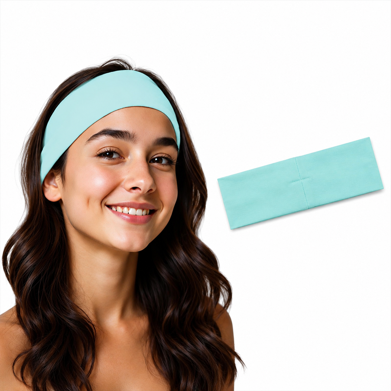 Soft cotton elastic headbands by 7AGAT, non-slip stretchy hair bands for women, ideal for daily wear and comfortable styling.