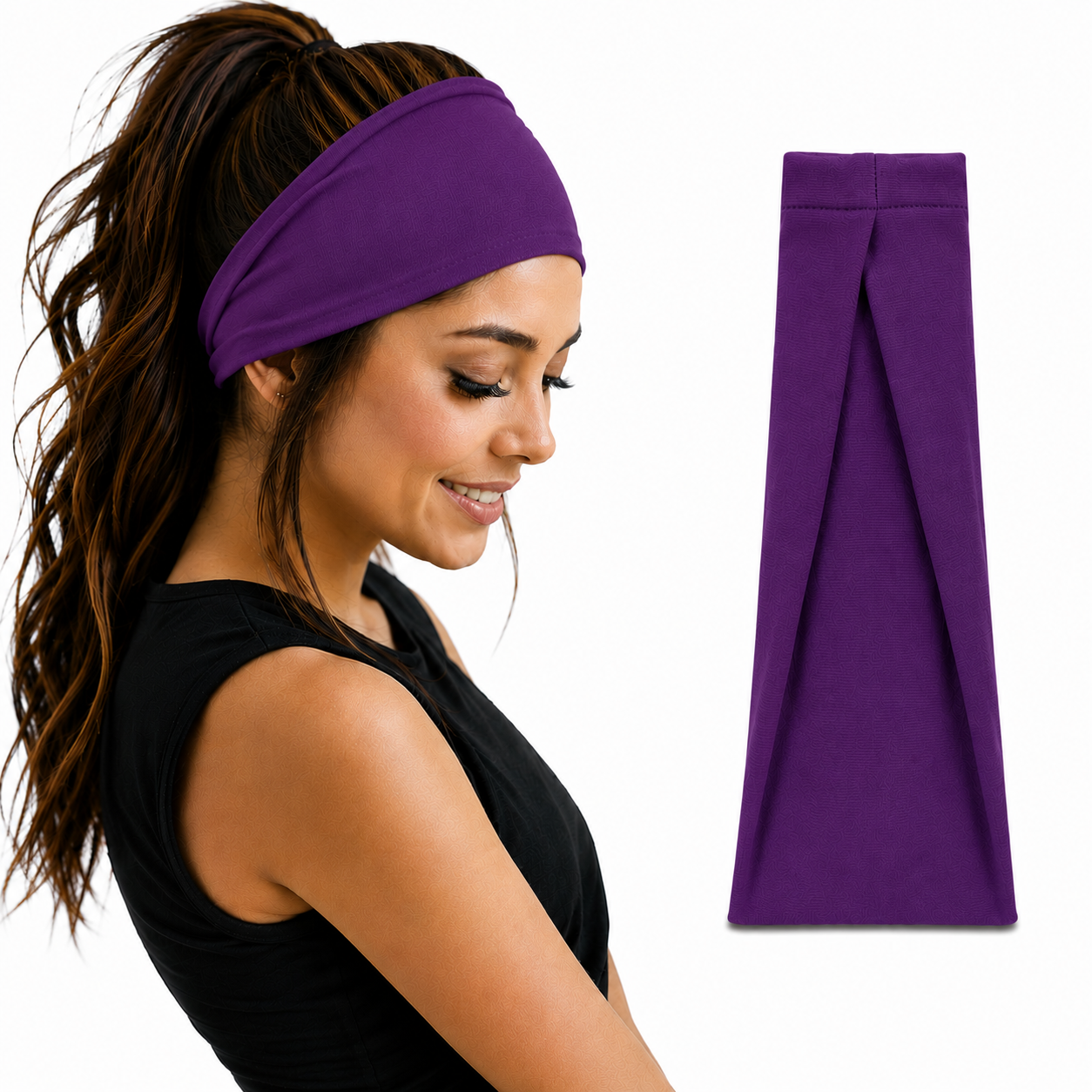 7AGAT cotton headbands for women and men, wide non-slip style made from 95% Egyptian cotton for daily wear.