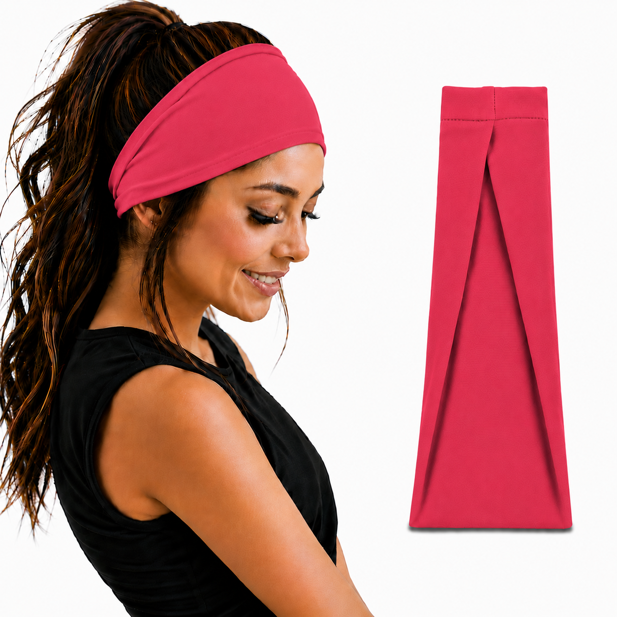 7AGAT cotton headbands for women and men, wide, non-slip style made of 95% Egyptian cotton, ideal for daily wear.