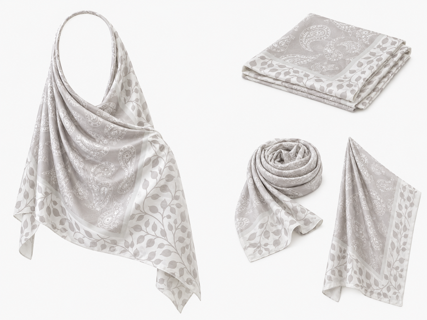 Women's fashion hijab scarf by 7AGAT, soft lightweight headscarf with printed and solid styles, elegant Muslim daily head cover.