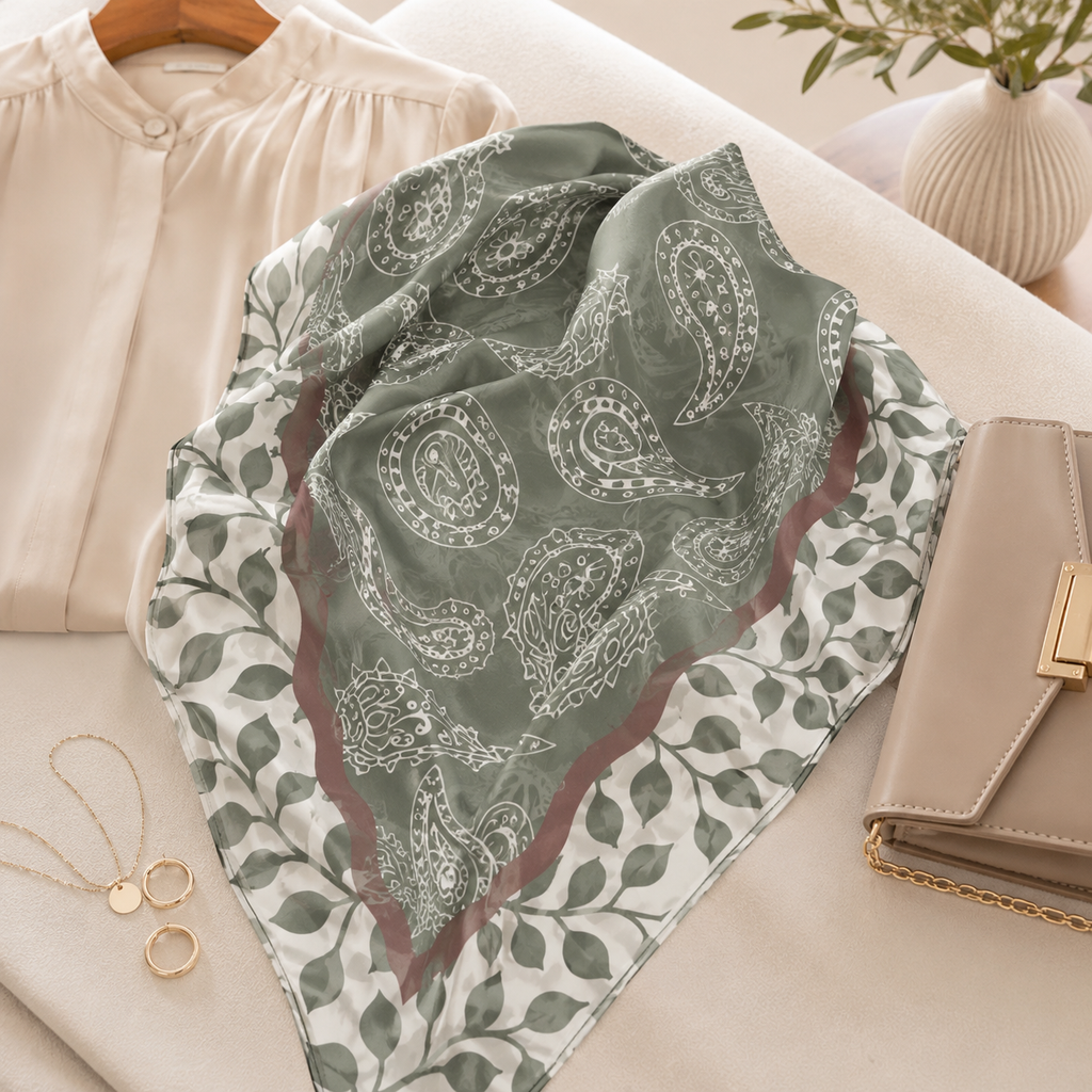 Women's lightweight fashion hijab scarf by 7AGAT, featuring printed and solid styles, elegant Muslim head cover for daily wear
