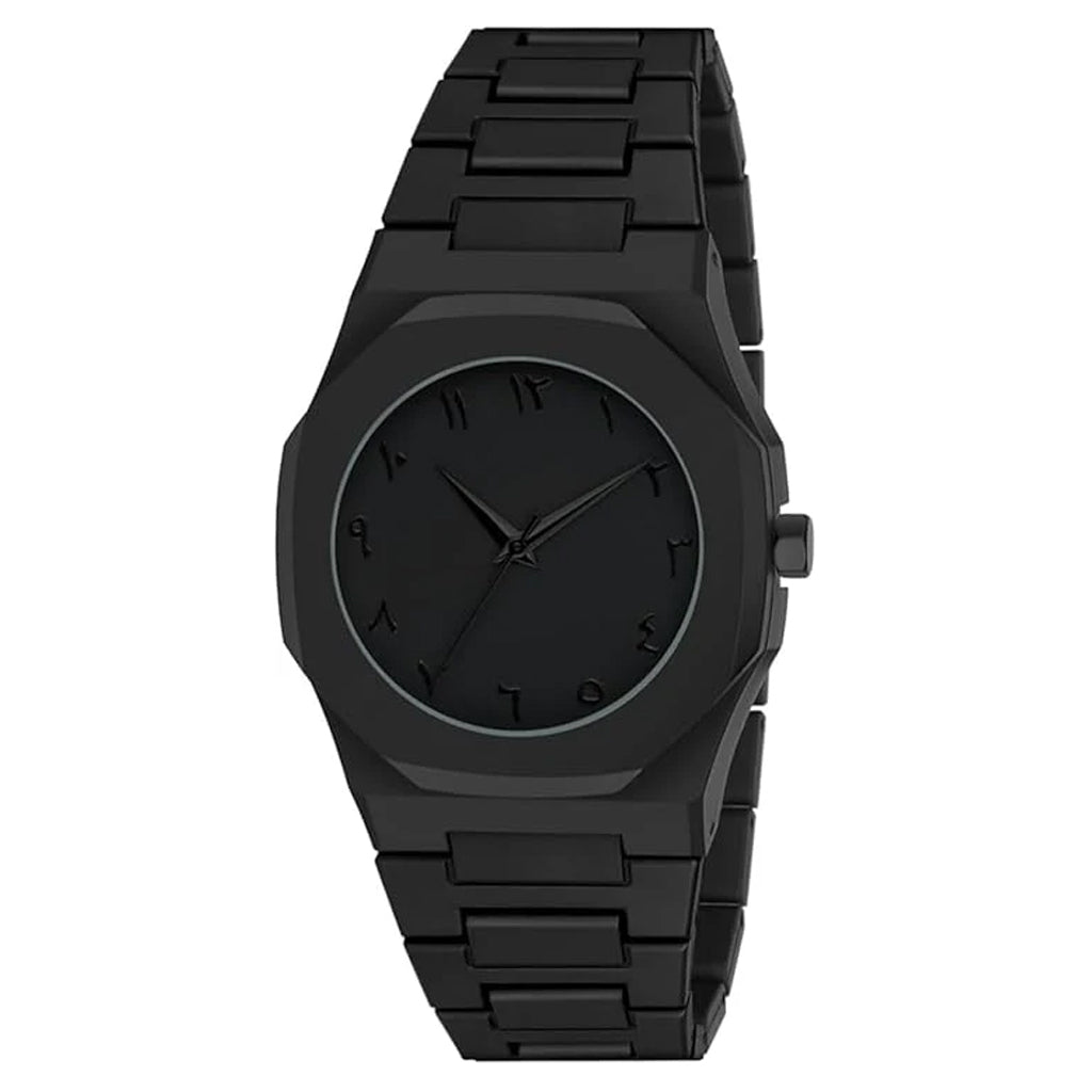 Men's carbon matte wrist watch by 7AGAT featuring an elegant analog design, durable strap, and minimalist style for daily or formal wear.
