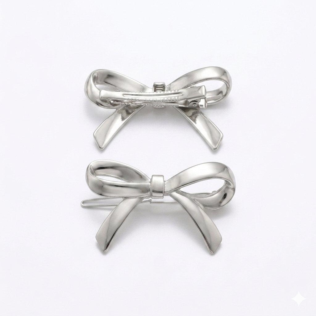 2Pcs Metal Hair Barrette Clips for Women and Girls, Elegant Hair Accessories for Daily Wear, Parties, and Special Occasions