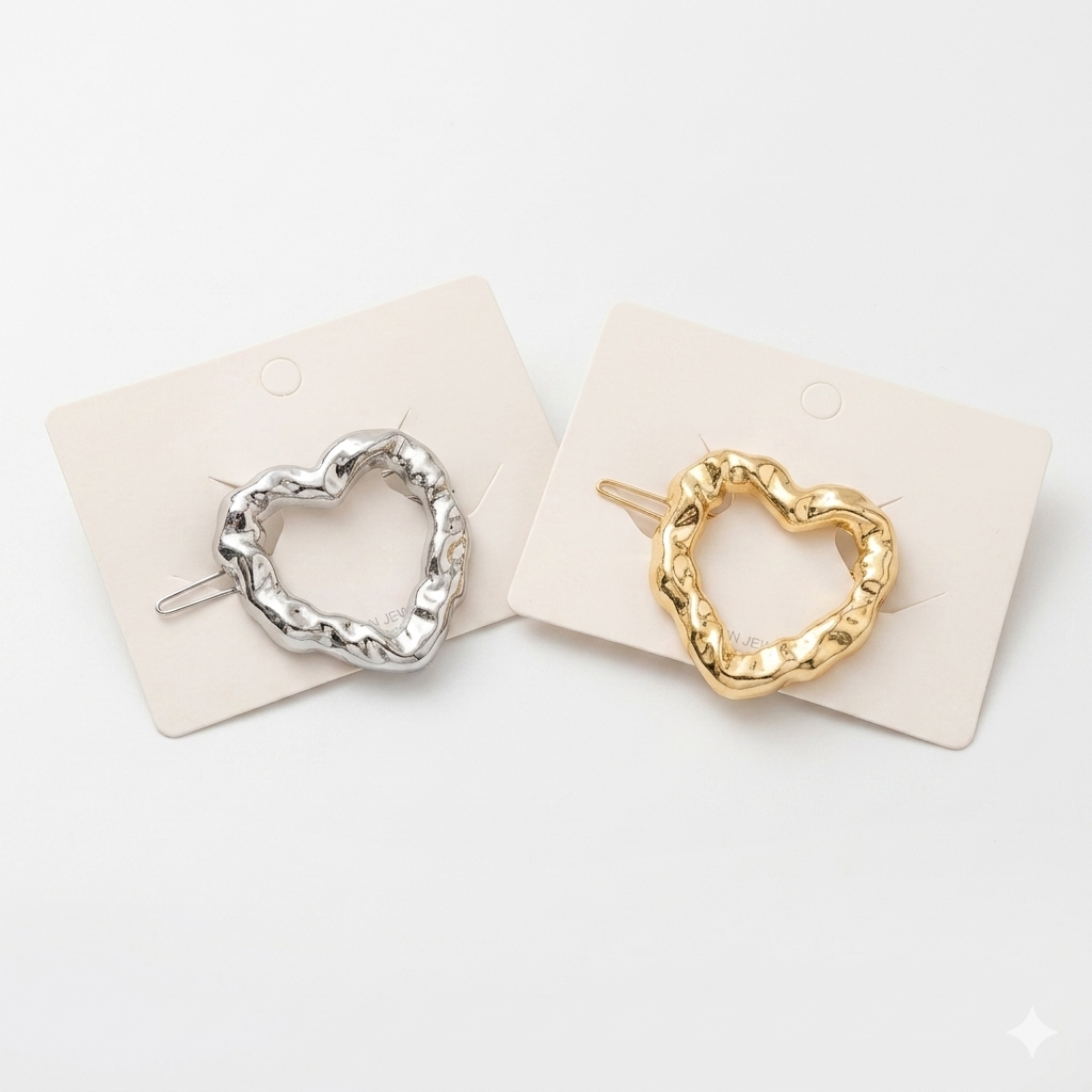 2Pcs Metal Hair Barrette Clips for Women and Girls, Elegant Hair Accessories for Daily Wear, Parties, and Special Occasions