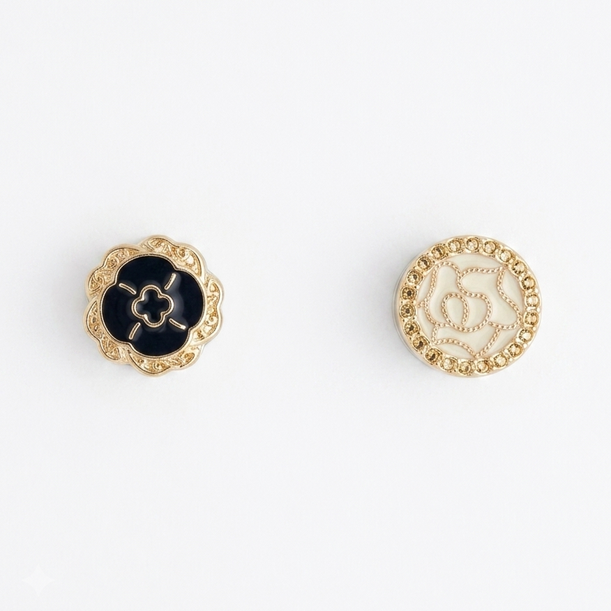 Set of two 7AGAT magnetic hijab pins with strong hold, metal scarf magnets, designed to secure hijabs without damage