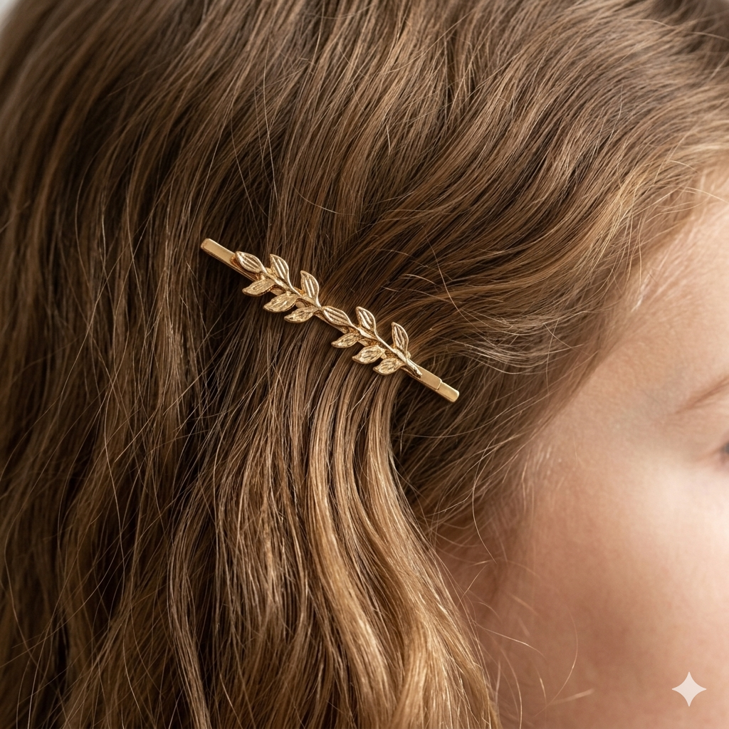 2Pcs Metal Hair Barrette Clips for Women and Girls, Elegant Hair Accessories for Daily Wear, Parties, and Special Occasions