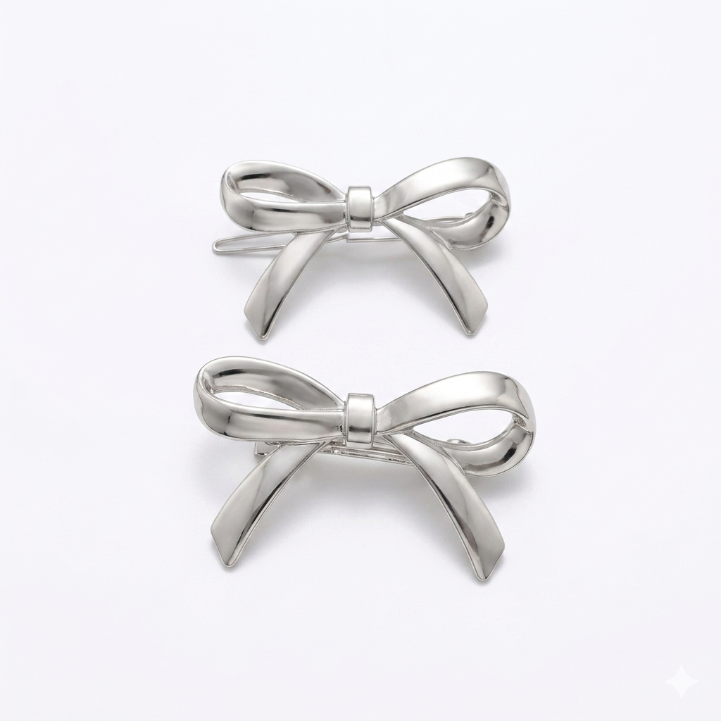 2Pcs Metal Hair Barrette Clips for Women and Girls, Elegant Hair Accessories for Daily Wear, Parties, and Special Occasions