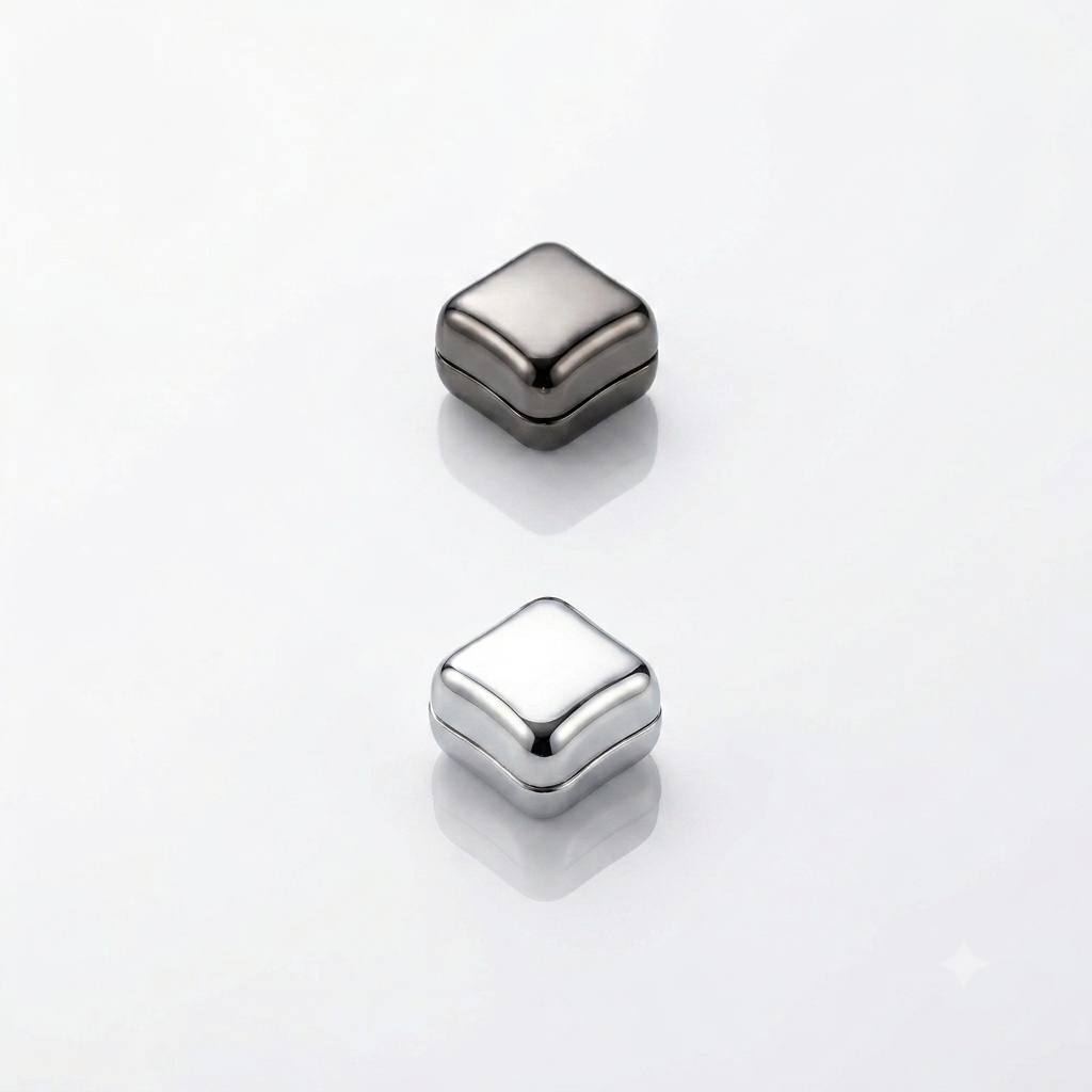 Set of two 7AGAT magnetic hijab pins with metal scarf magnets, strong hold, no damage, ideal for secure hijab styling.
