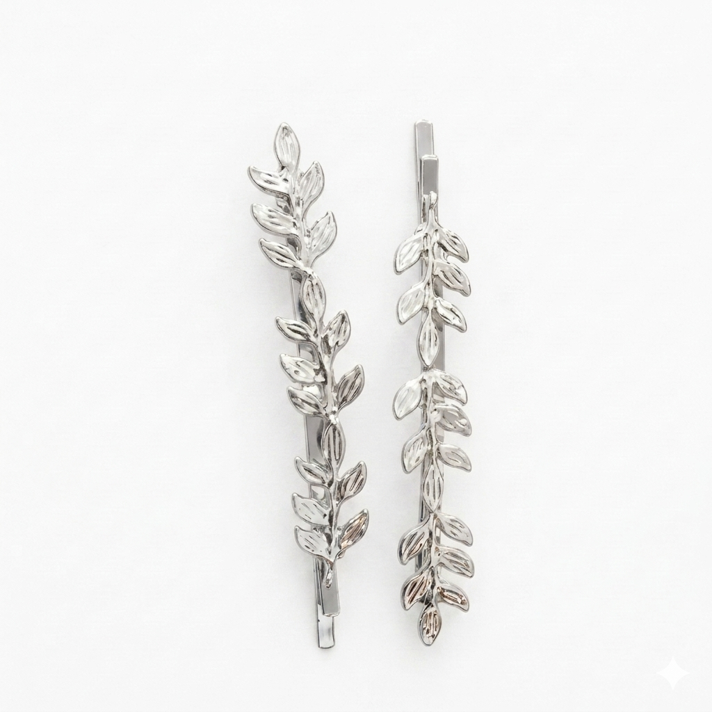 2Pcs Metal Hair Barrette Clips for Women and Girls, Elegant Hair Accessories for Daily Wear, Parties, and Special Occasions