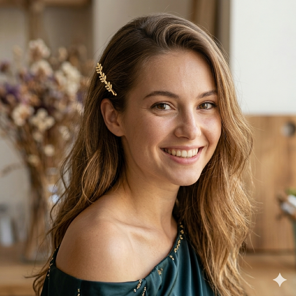 2Pcs Metal Hair Barrette Clips for Women and Girls, Elegant Hair Accessories for Daily Wear, Parties, and Special Occasions