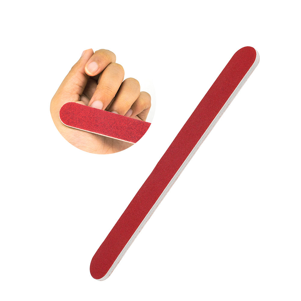 7AGAT professional nail file set with durable emery boards for manicure and pedicure, ideal for home and salon nail shaping.