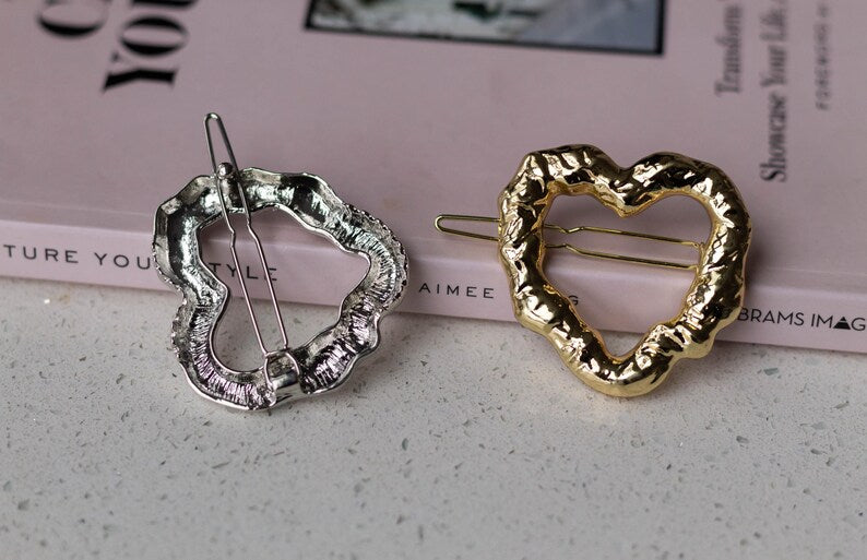 2Pcs Metal Hair Barrette Clips for Women and Girls, Elegant Hair Accessories for Daily Wear, Parties, and Special Occasions