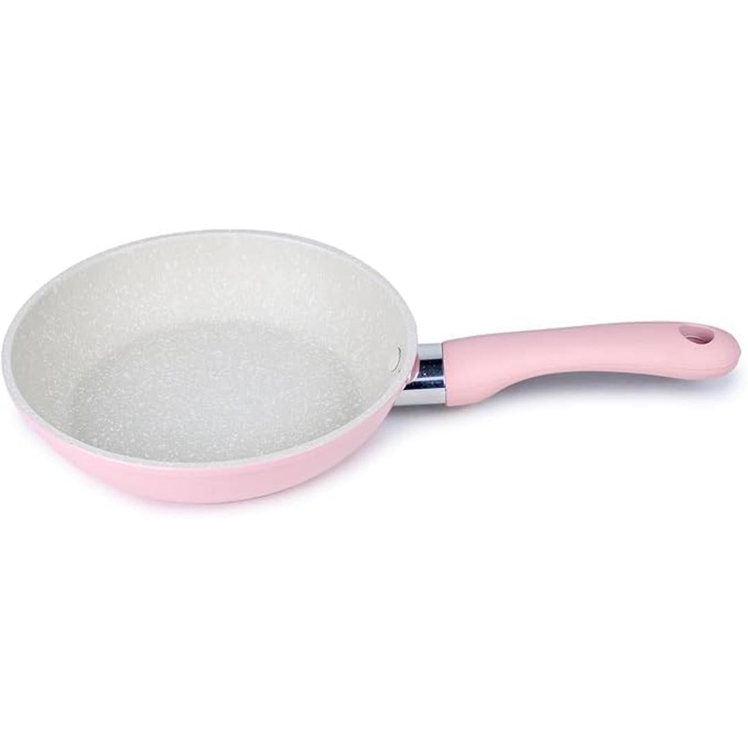 7AGAT mini granite frying pan with non-stick surface, scratch-resistant, heavy-duty, compact pot for frying and sautéing.