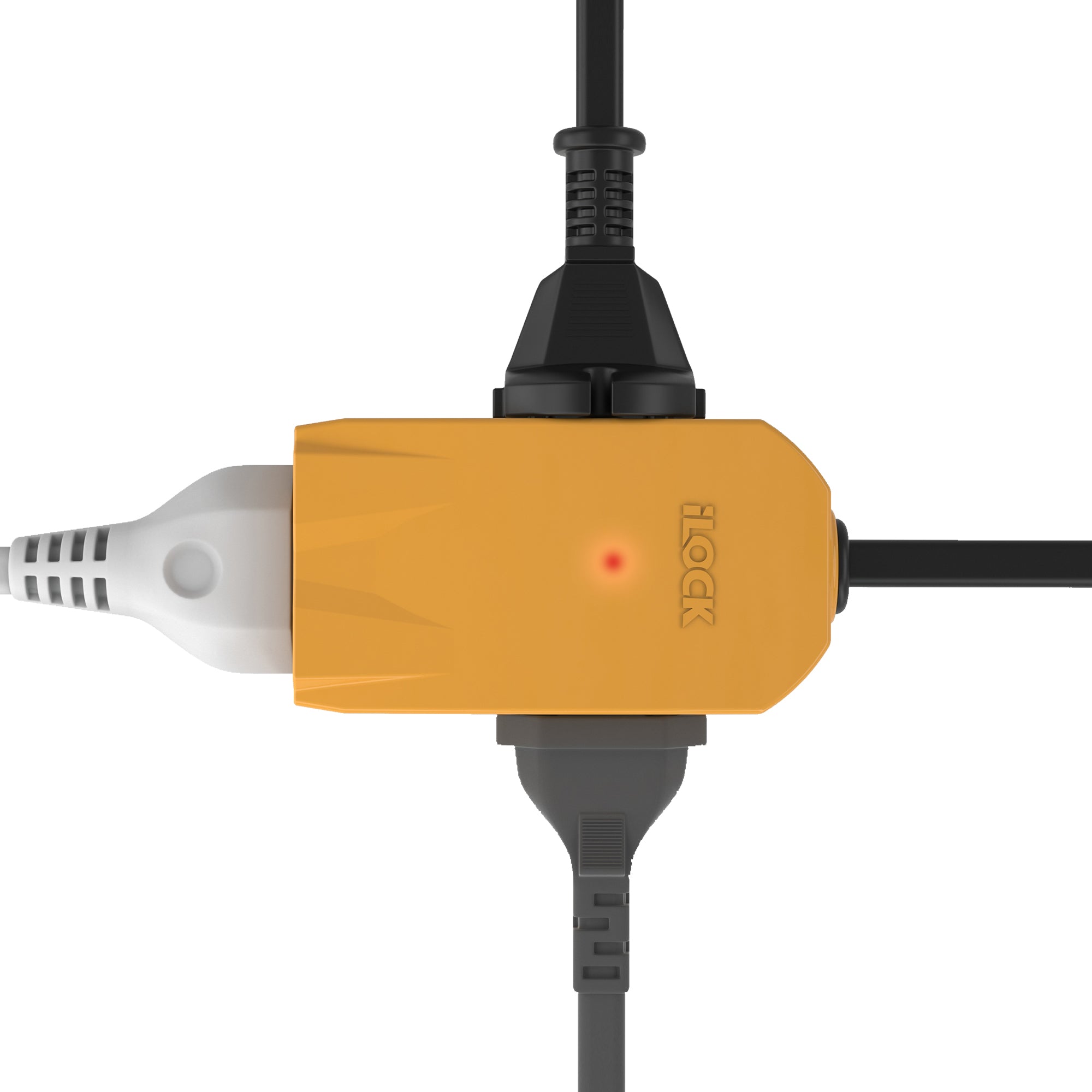 iLOCK Mini Power Strip 3 Outlets, 3M Retractable Cable, Copper Sockets, Soft Night Light, Portable & Hanging Design, 10 Years Warranty